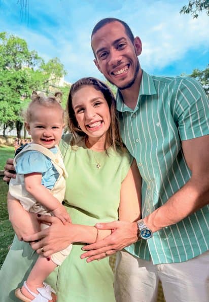 Matheus Gonçalves com a família